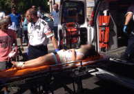  بالصور: إصابة متوسطة لطفلة بحادث دهس في شارع شديروت يروشلايم بيافا 